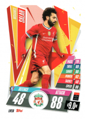 fotbalová kartička Topps Match Attax Champions League 2020-21 LIV18 Mohamed Salah Liverpool FC