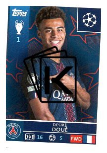2025-26 Topps Champions League   Paris Saint-Germain 366 Désiré Doué