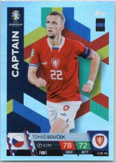 fotbalová karta Topps Match Attax EURO 2024 CZE10 Tomáš Souček (Czech Republic)  -  Captain