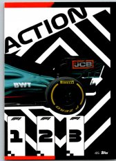 2021 Topps Formule 1 Turbo Attax 45 Power Action Car Aston Martin