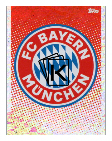 2020-21 Topps Champions League samolepka BAY1 Logo Bayern Munchen