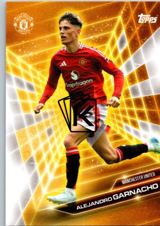 fotbalová kartička 2024-25 Topps Manchester United Fan Set Golden Future GF-3 Alejandro Garnacho