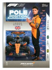 2025 Topps Turbo Attax F1  McLaren Pole Position  118 Lando Norris