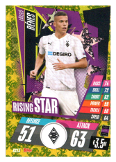 fotbalová kartička Topps Match Attax Champions League 2020-21 Rising Star RS13 Laszlo Benes - VfL Borussia Mönchengladbach