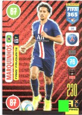 fotbalová karta Panini Adrenalyn XL FIFA 365 2021 Fans´ Favourite 38 Marquinhos PSG