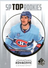 2022-23 Upper Deck SP Authentic SP Top Rookies TR-31 Johnathan Kovacevic - Montreal Canadiens