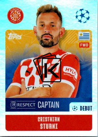 2024-25 Topps Champions League 221 Cristian Stuani (Girona FC)
