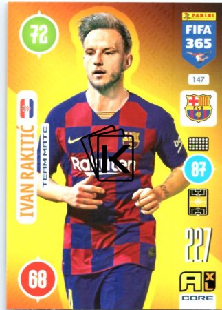 fotbalová karta Panini Adrenalyn XL FIFA 365 2021 Team Mate 147 Ivan Rakitic FC Barcelona