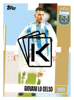 fotbalová kartička 2024-25 Topps Argentina Team Set 17 Giovani Lo Celso