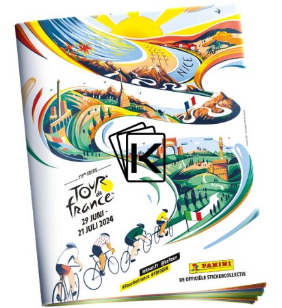 2024 Panini Tour de France 2x Box samolepek (36 balíčků) + Album zdarma