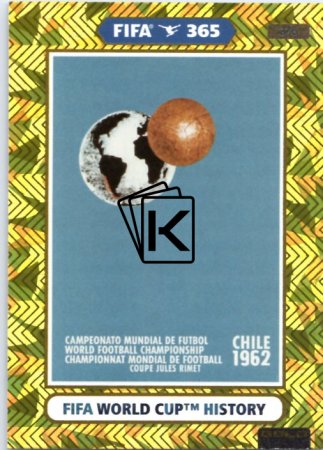 fotbalová karta Panini Adrenalyn XL FIFA 365 2021 FIFA World Cup History 376 Chile 1962