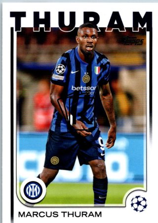 fotbalová kartička 2024-25 Topps UEFA Club Competitions Flagship 111 Marcus Thuram Inter Milan