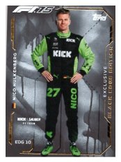 2025 Topps Turbo Attax F1 Kick Sauber Black Edge EDG10 Nico Hulkenberg