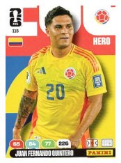 fotbalová kartička World Cup 2026 Adrenalyn XL 115 Juan Fernando Quintero (Colombia)