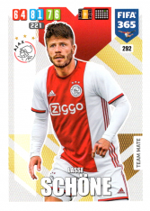 Fotbalová kartička Panini Adrenalyn XL FIFA 365 - 2020 Team Mate 292 Lasse Schone  AFC Ajax