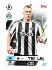 fotbalová kartička 2025-26 Topps Match Attax UCC 76 Dan Burn (Newcastle United)