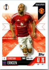 Fotbalová kartička 2024-25 Topps Match Attax EXTRA UEFA Club Competitions Squad Update 9.  Christian Eriksen (Manchester United)