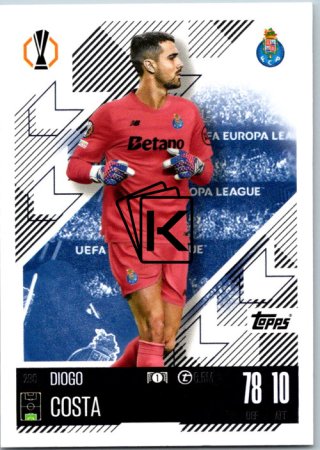 fotbalová kartička 2024-25 Topps Match Attax UEFA Club Competitions 290 Diogo Costa (FC Porto)  -  Captain format - title missing