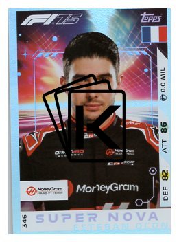 2025 Topps Turbo Attax F1 Moneygram Haas Supernova 346 Esteban Ocon