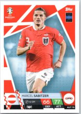fotbalová karta Topps Match Attax EURO 2024 AUS15 Marcel Sabitzer (Austria)