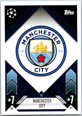 fotbalová kartička 2024-25 Topps Match Attax UEFA Club Competitions 10 Team Badge (Manchester City)