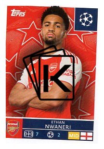 2025-26 Topps Champions League Arsenal FC 64 Ethan Nwaneri