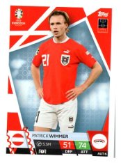 fotbalová karta Topps Match Attax EURO 2024 AUS6 Patrick Wimmer (Austria)