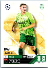 Fotbalová kartička 2024-25 Topps Match Attax EXTRA UEFA Club Competitions Away Kit 79.  Viktor Gyókeres (Sporting Clube de Portugal)