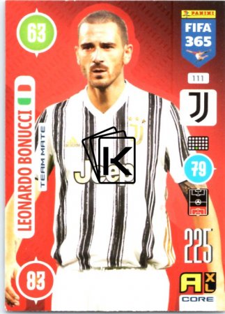 fotbalová karta Panini Adrenalyn XL FIFA 365 2021 Team Mate 111 Leonardo Bonucci Juventus