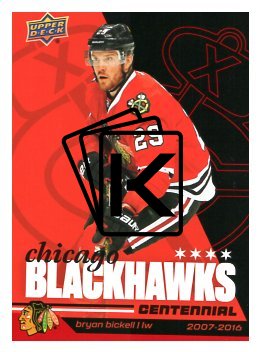 2025-26 Upper Deck Centennial Chicago Blackhawks 16 Bryan Bickell