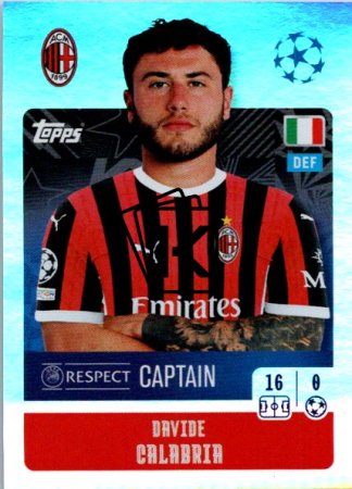 2024-25 Topps Champions League 29 Davide Calabria (AC Milan)