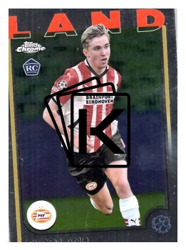 fotbalová kartička 2024-25 Topps Chrome 120 Tygo Land, PSV Eindhoven RC
