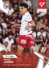 fotbalová kartička 2024-25 SportZoo Chance Liga Live L-01 Václav Jindra FK Pardubice