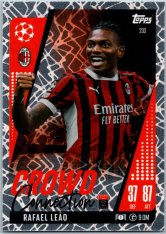Fotbalová kartička 2024-25 Topps Match Attax EXTRA UEFA Club Competitions Crowd Connection 233 Rafael Leão (AC Milan)