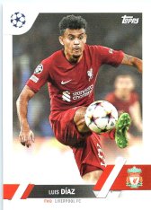 Fotbalová kartička 2022-23 Topps UEFA Club Competitions 199 Luis Díaz - Liverpool FC