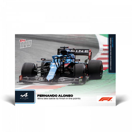 kartička Formule 1 Topps Now 2021 031 Fernando Alonso Alpine