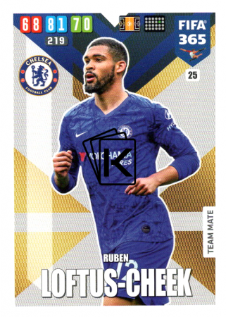 Fotbalová kartička Panini Adrenalyn XL FIFA 365 - 2020 Team Mate 25 Ruben Loftus-Cheek FC Chelsea