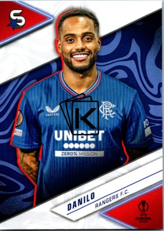 Fotbalová kartička 2023-24 Topps Superstars UEFA Club Competitions 124 Danilo (Rangers F.C.)