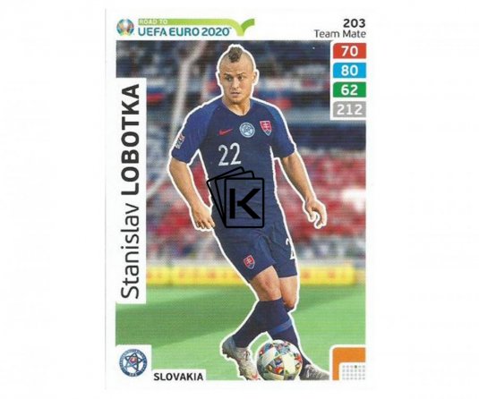 Fotbalová kartička Panini Road To Euro 2020 Team Mate Stanislav Lobotka - Slovensko - 203