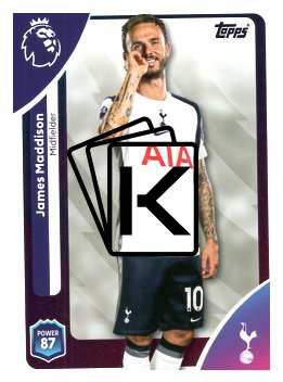 fotbalová kartička 2025-26 Topps  Premier League 262 James Maddison (Tottenham Hotspur)