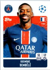 2024-25 Topps Champions League 292 Ousmane Dembélé (Paris Saint-Germain)