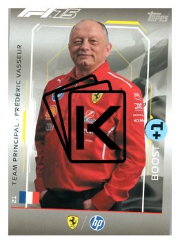 2025 Topps Turbo Attax F1 Scuderia Ferrari HP 21 Frederic Vasseur