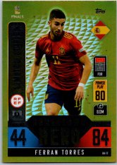 fotbalová kartička 2022 Topps Match Attax 101 UEFA Nations League Limited Edition Homegrown Hero HH-FT Ferran Torres Spain