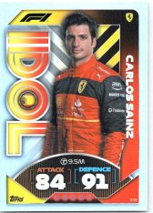 2022 Topps Formule 1 Turbo Attax F1 Idol 339 Carlos Sainz (Ferrari)