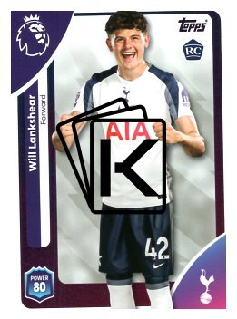 fotbalová kartička 2025-26 Topps  Premier League 263 Will Lankshear (Tottenham Hotspur)  -  Rookie