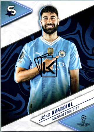 Fotbalová kartička 2023-24 Topps Superstars UEFA Club Competitions 90 Joško Gvardiol (Manchester City)