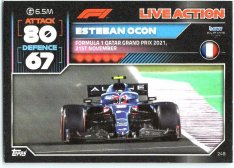 2022 Topps Formule 1Turbo Attax F1 Live Action 2021 248 Esteban Ocon (Alpine)