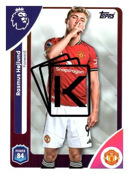 fotbalová kartička 2025-26 Topps  Premier League 213 Rasmus Højlund (Manchester United)