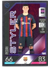 Fotbalová kartička 2022-23 Topps Match Attax UCL Styler 148 Pedri - FC Barcelona