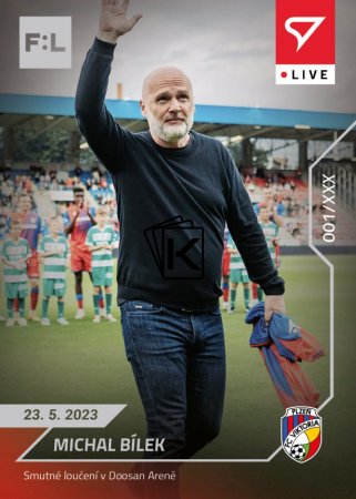 fotbalová kartička 2022-23 SportZoo Fortuna Liga Live L-110 Michal Bílek FC Viktoria Plzeň /56